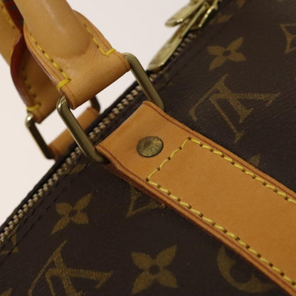 Louis Vuitton Keepall Bag Monogram Canvas, BROWN, CANVAS, Travel bag
