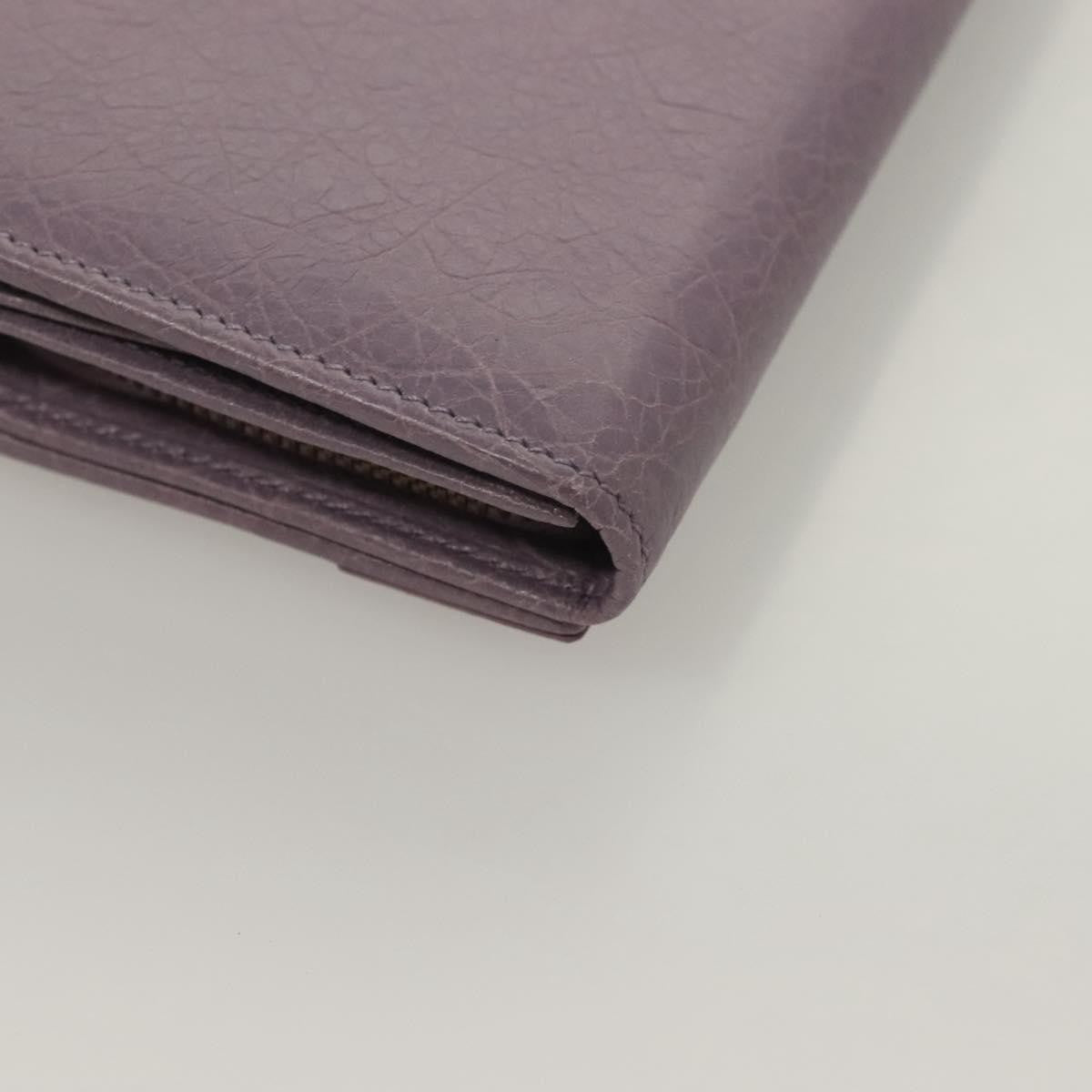 Balenciaga Classic Continental Zip Around Wallet Leather, PURPLE, LEATHER, Wallets