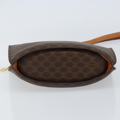 Celine Vintage Macadam Shoulder Bag Canvas, BROWN, PVC, Shoulder bag