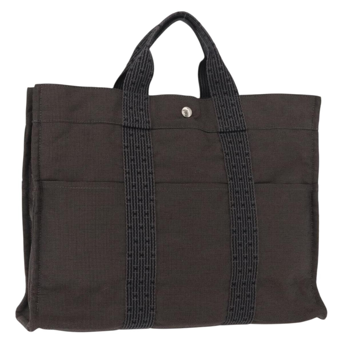 Hermes Fourre-tout Herline Fourre-tout Herline, GRAY, CANVAS, Tote bag