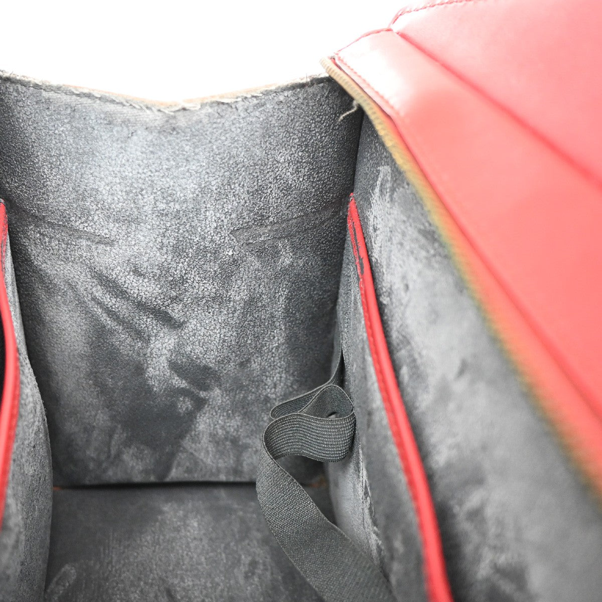 Louis Vuitton Riviera Handbag Epi Leather, RED, LEATHER, Handbag