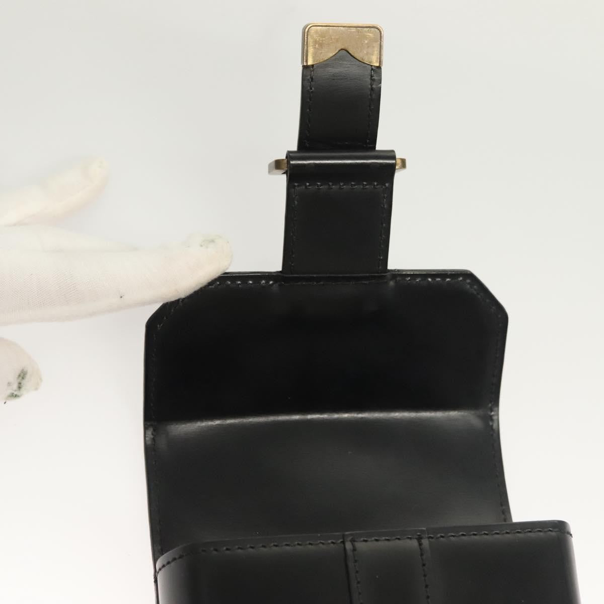 Louis Vuitton Pisteu Bum Bag Leather, BLACK, LEATHER, Shoulder bag