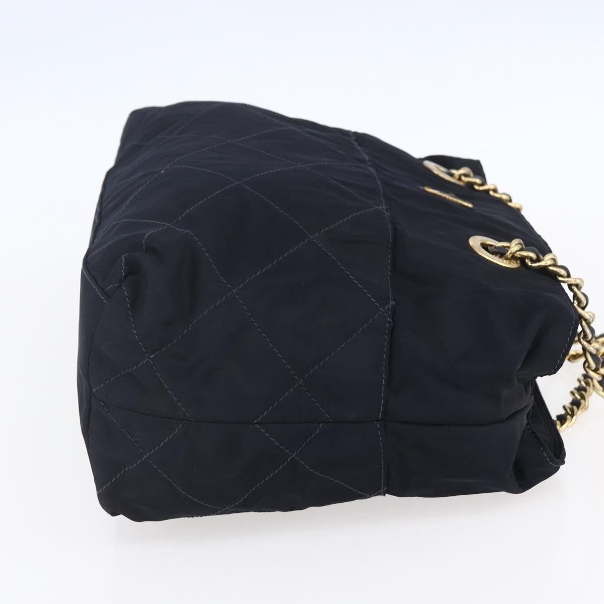 Prada Re-Edition 1995 Chain Tote Quilted Re-Nylon, NAVY, NYLON, Shoulder bag