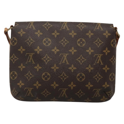 Louis Vuitton Musette Tango Handbag Monogram Canvas, BROWN, CANVAS, Handbag