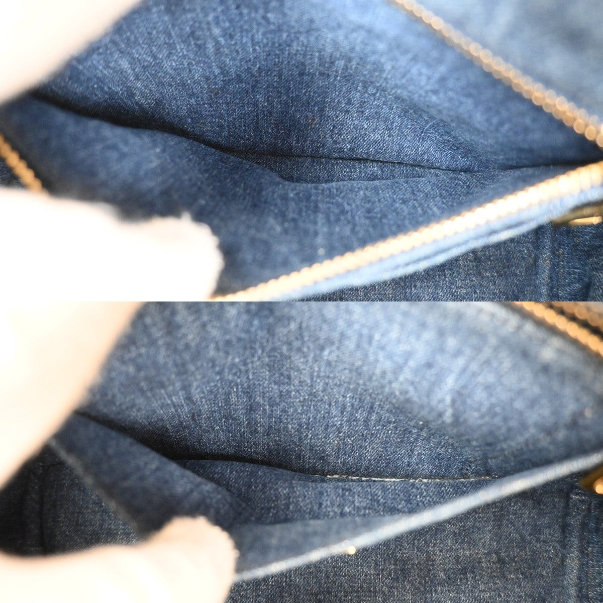 Prada Canapa Convertible Tote Denim, BLUE, DENIM_JEANS, Tote bag