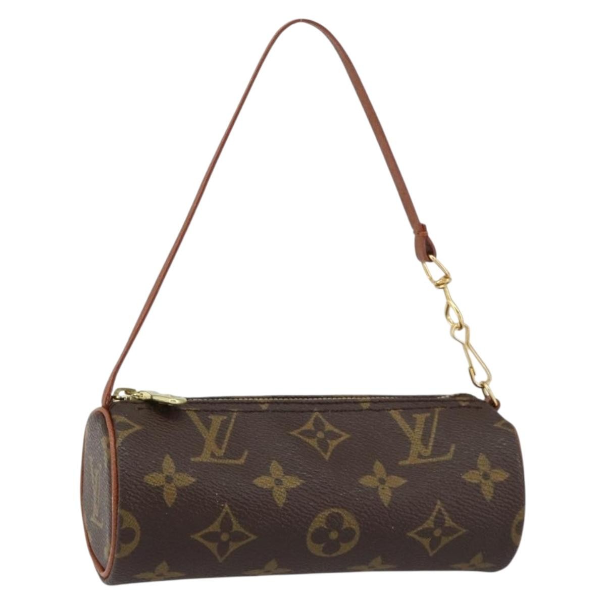 Louis Vuitton Papillon Pochette Monogram Canvas, BROWN, CANVAS, Clutche & pouche