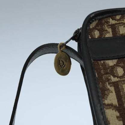 Christian Dior Vintage Trotter Shoulder Bag Canvas, BROWN, CANVAS, Shoulder bag