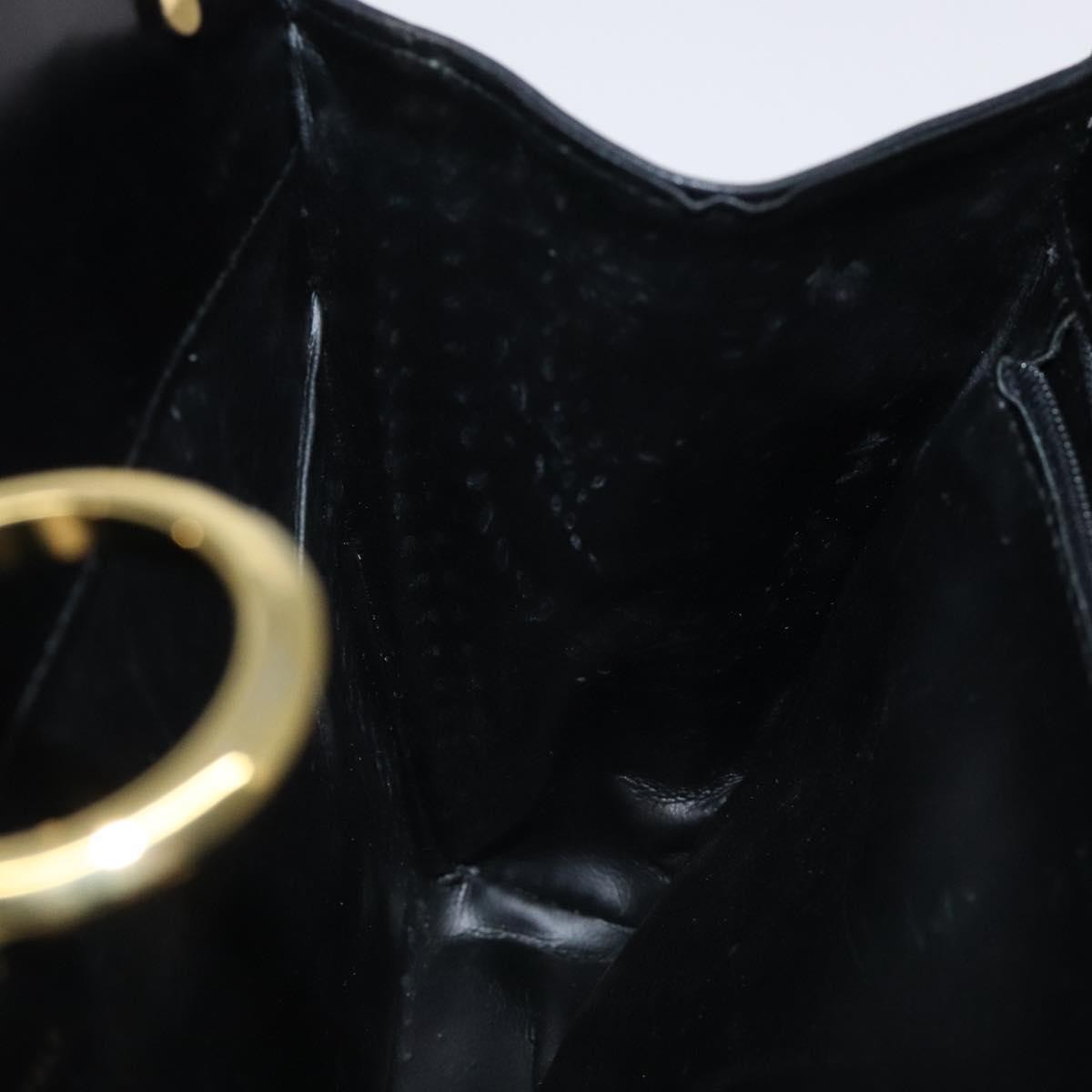 Salvatore Ferragamo Gancini Shoulder Bag Leather, BLACK, LEATHER, Shoulder bag