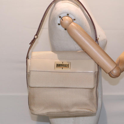 Celine Shoulder Bag Nylon, BEIGE, NYLON, Shoulder bag