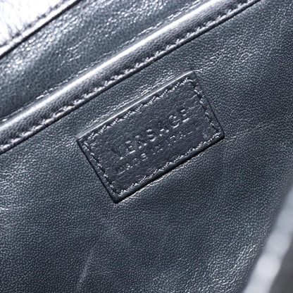 Versace Medusa Flap Chain Bag Leather, Black, Leather, Shoulder Bag