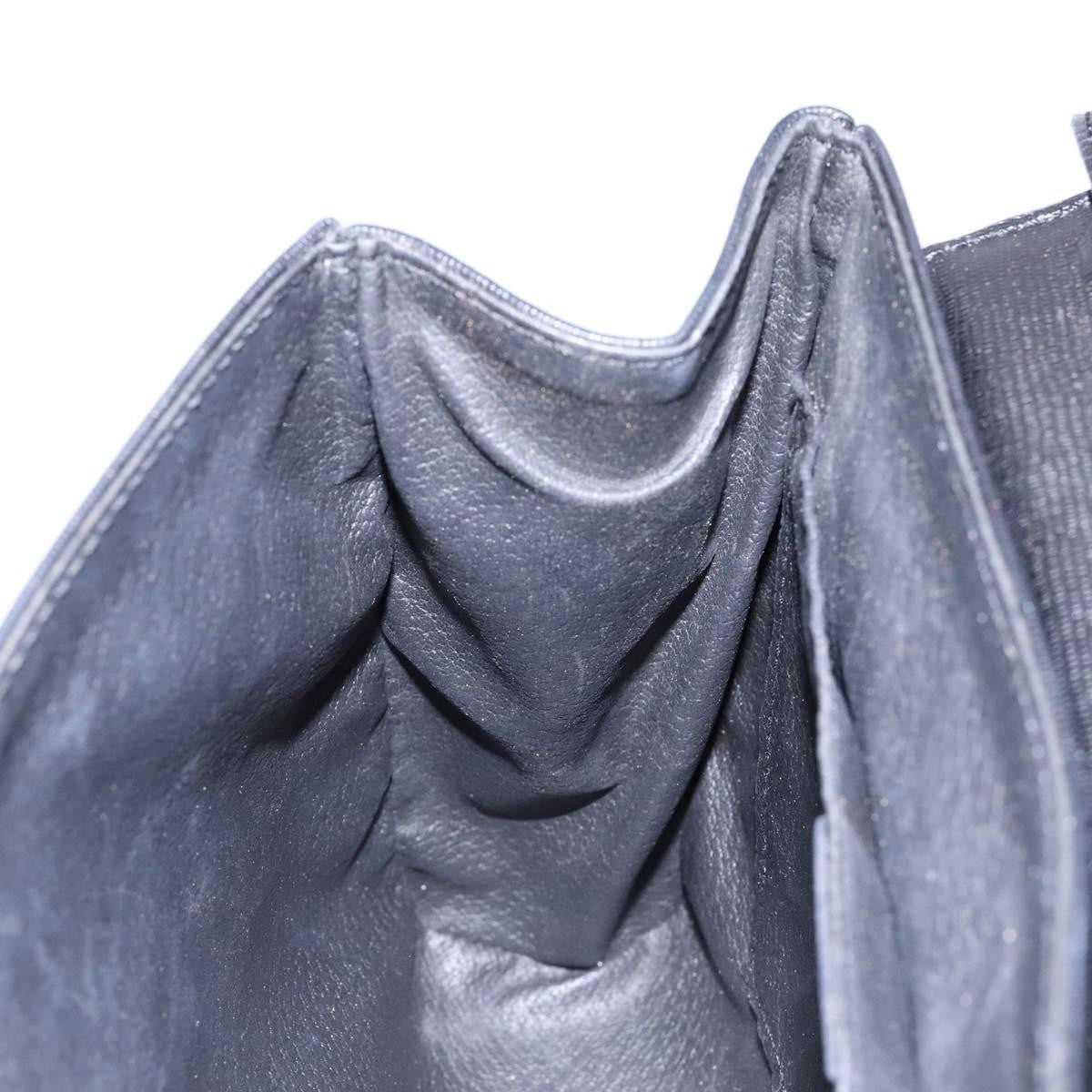 Celine Vintage Circle Logo Crossbody Bag Leather, BLACK, LEATHER, Crossbody bag