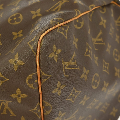 Louis Vuitton Keepall Bag Monogram Canvas, BROWN, CANVAS, Travel bag