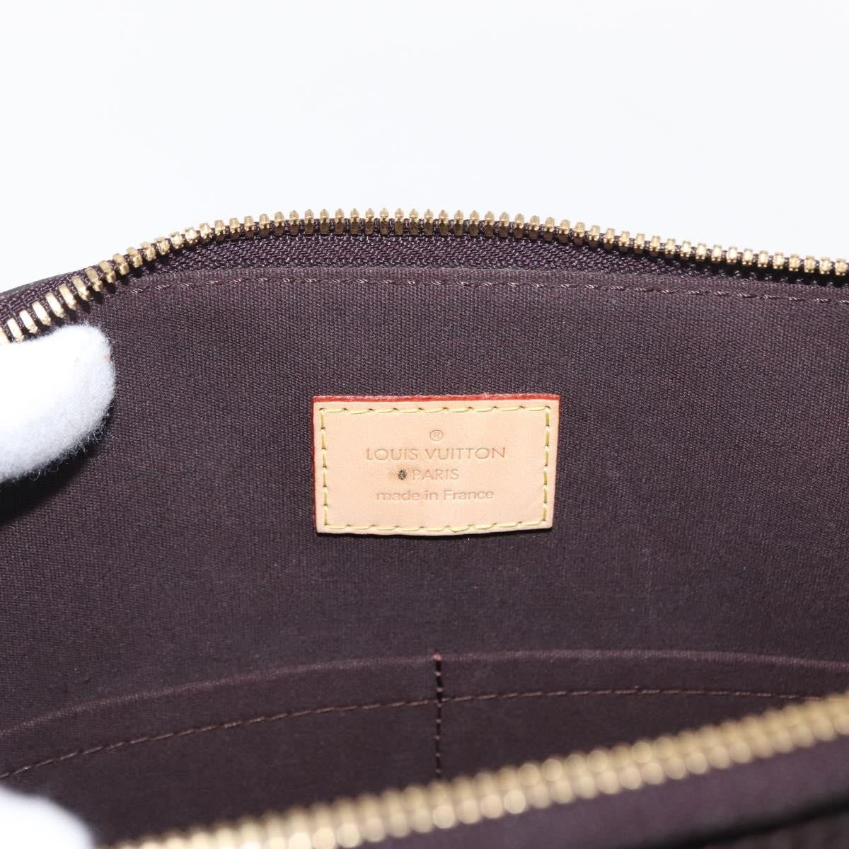 Louis Vuitton Alma Handbag Monogram Vernis, BURGUNDY, PATENT_LEATHER, Handbag