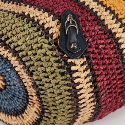 Balenciaga Panier Basket Tote Woven Raffia, MULTICOLOUR, WOOD, Tote bag