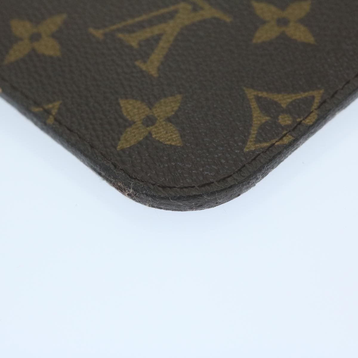 Louis Vuitton Neverfull Pochette Monogram Canvas, BROWN, CANVAS, Tote bag
