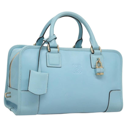 Loewe Amazona Bag Leather, BLUE, LEATHER, Handbag