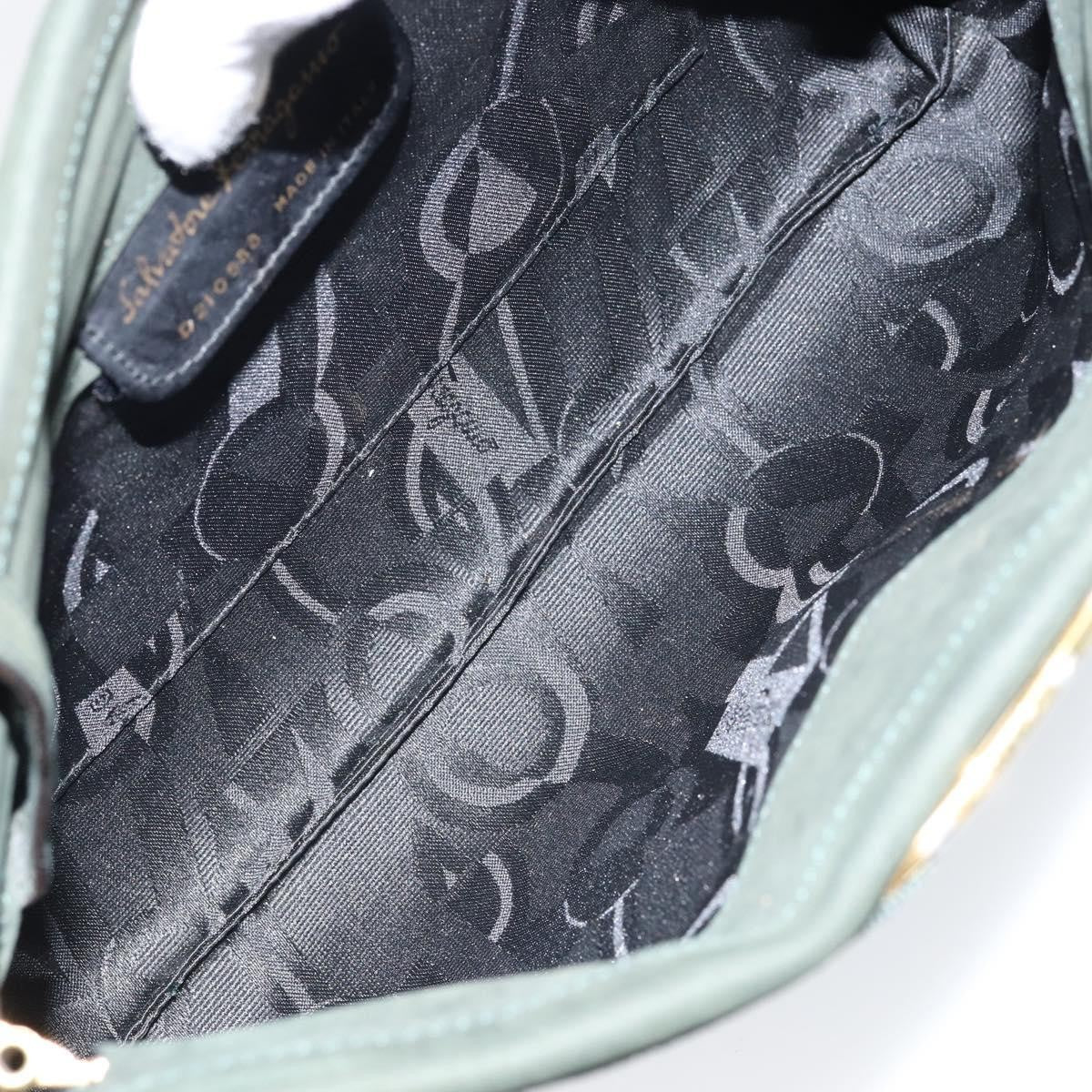 Salvatore Ferragamo Vala Shoulder Bag Suede, KHAKI, SUEDE, Shoulder bag