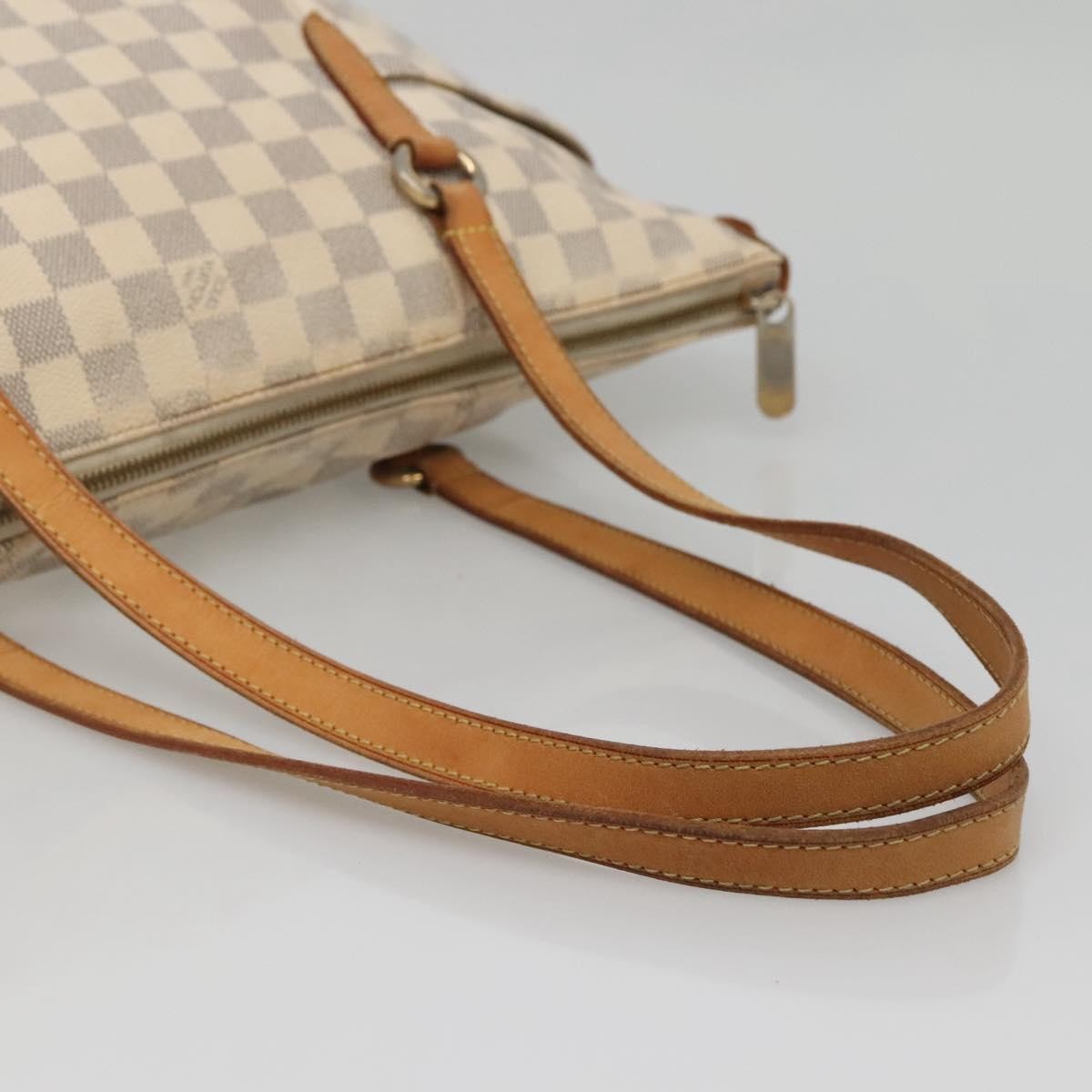 Louis Vuitton Totally Handbag Damier, WHITE, CANVAS, Tote bag