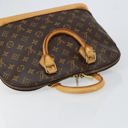 Louis Vuitton Alma Handbag Monogram Canvas, BROWN, CANVAS, Handbag