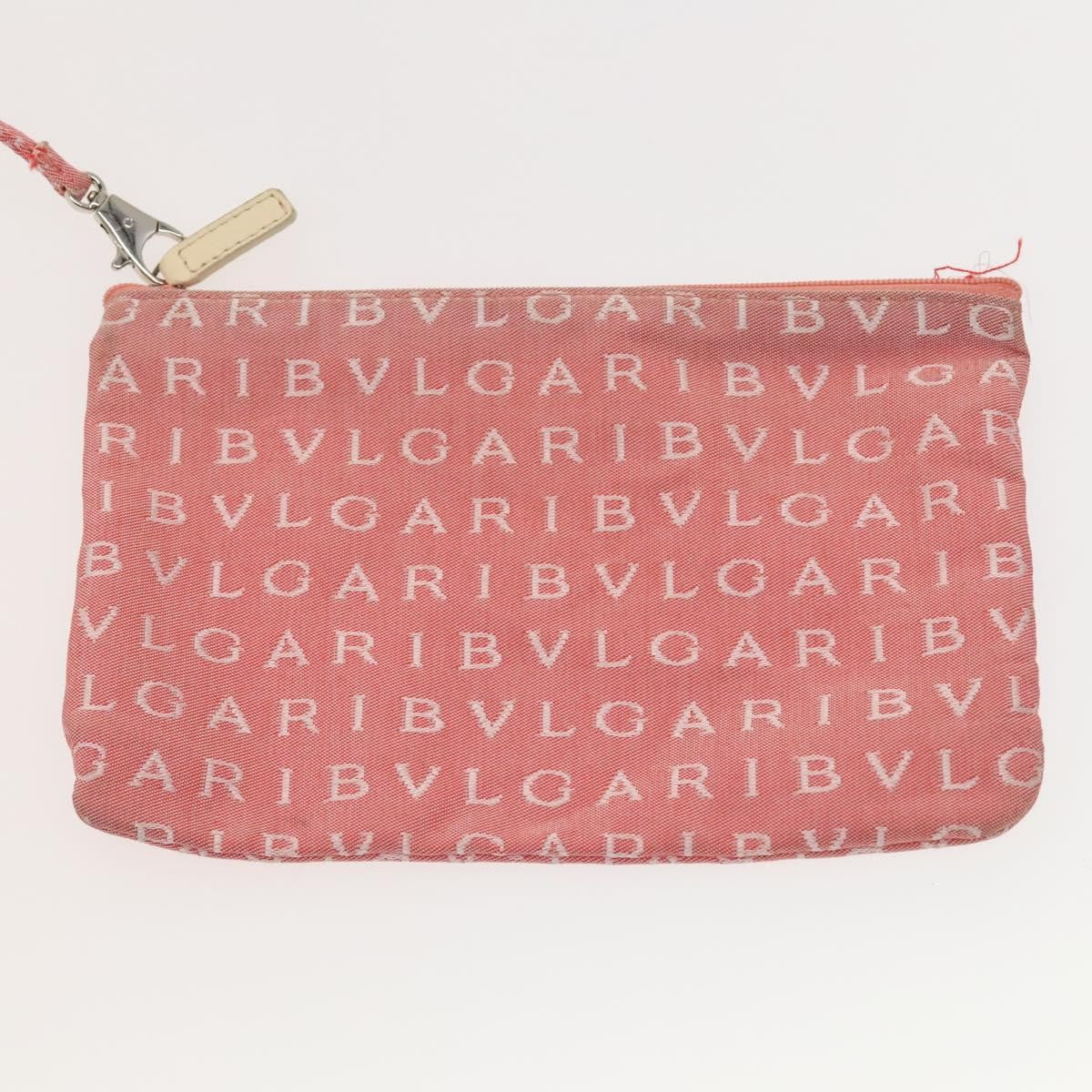 Bvlgari B.Zero1 Logomania Bag Canvas with Leather, PINK, CANVAS, Tote bag