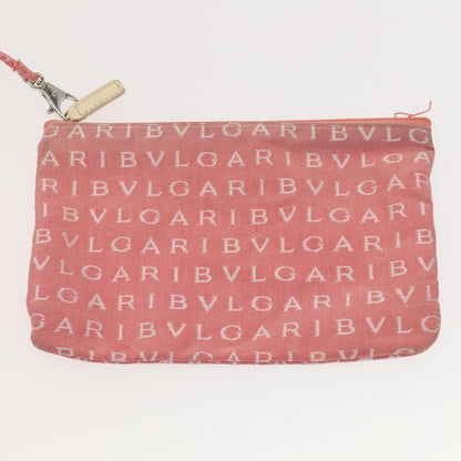 Bvlgari B.Zero1 Logomania Bag Canvas with Leather, PINK, CANVAS, Tote bag