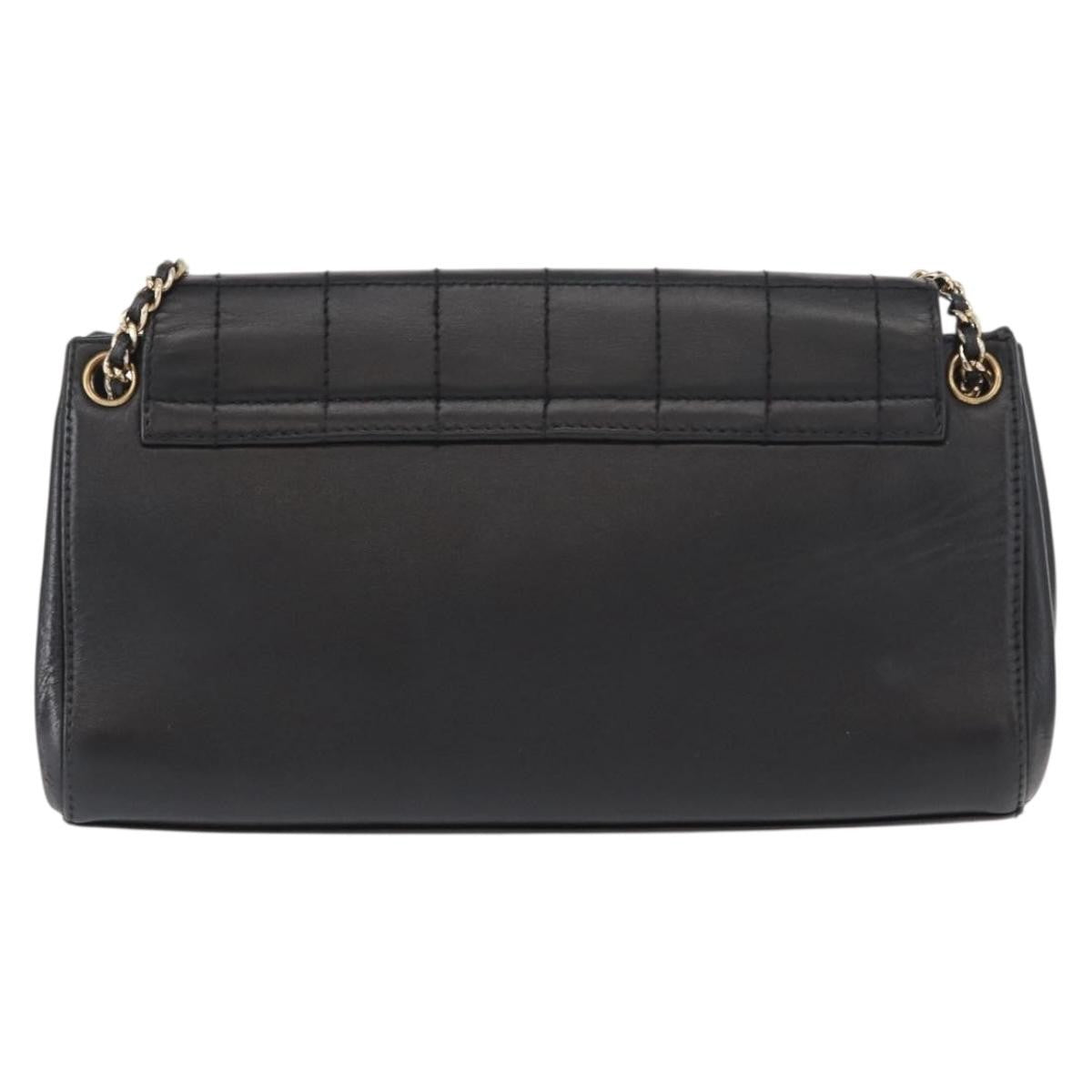 Chanel Chocolate Bar Accordion Reissue Flap Bag Quilted Lambskin, BLACK, LEATHER, Shoulder bag