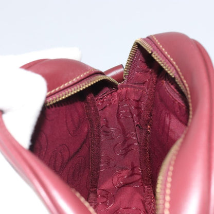 cartier Must de Cartier Shoulder Bag Leather, BURGUNDY, LEATHER, Shoulder bag