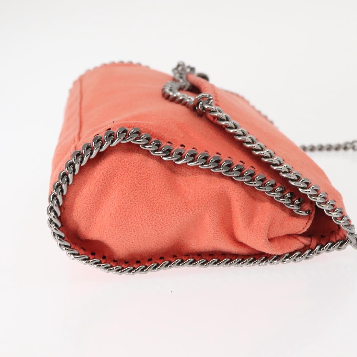 Stella McCartney Falabella Fold Over Flap Crossbody Bag Shaggy Deer, ORANGE, POLYESTER, Shoulder bag