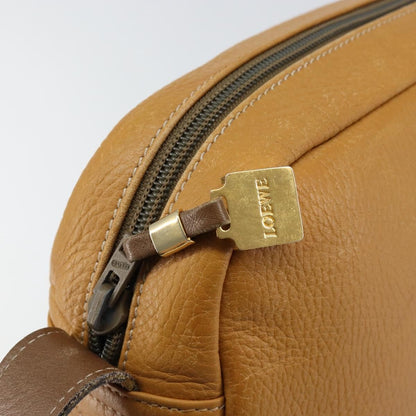 Loewe Anagram Shoulder Bag Leather, BROWN, LEATHER, Shoulder bag