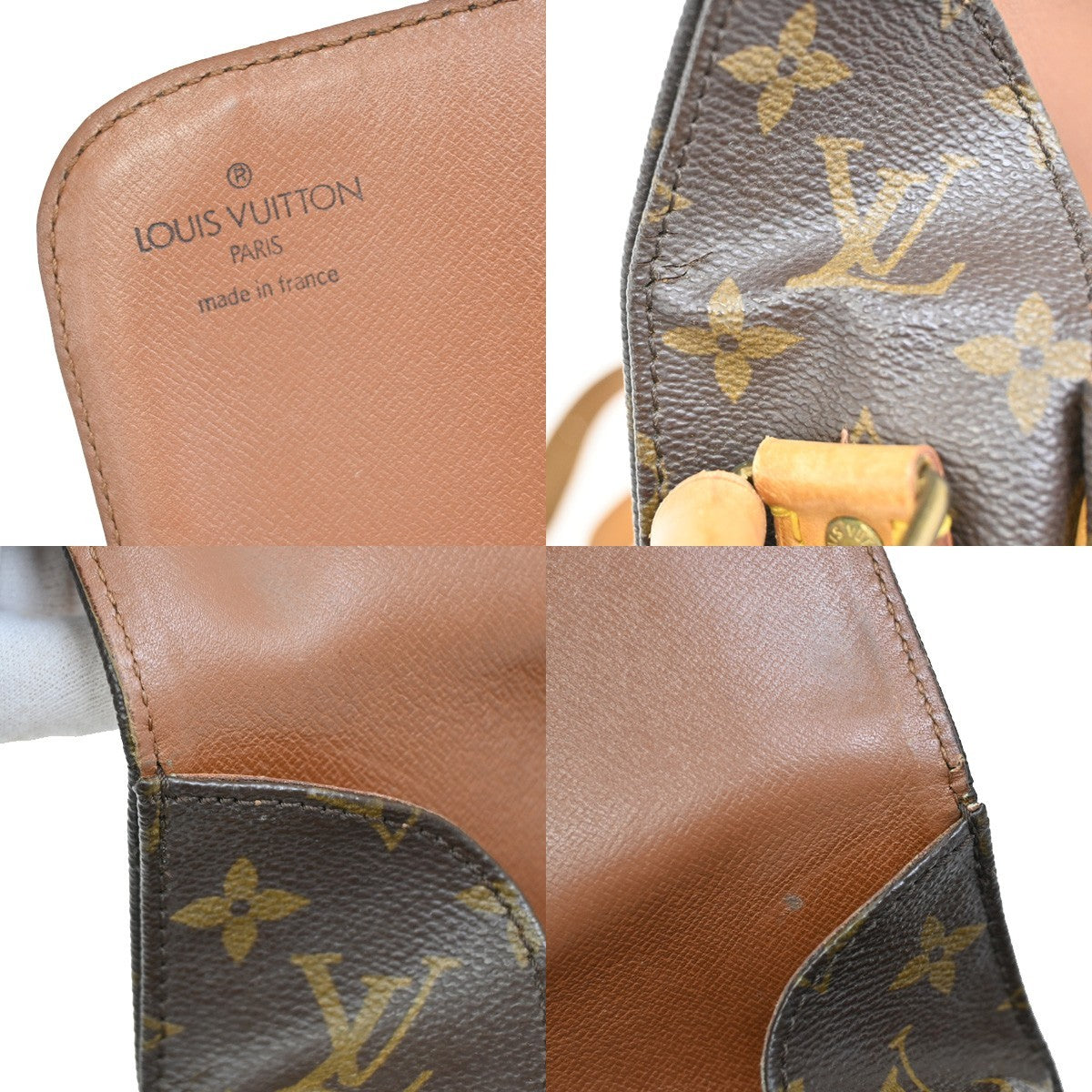 Louis Vuitton Cartouchiere Handbag Monogram Canvas, BROWN, CANVAS, Shoulder bag