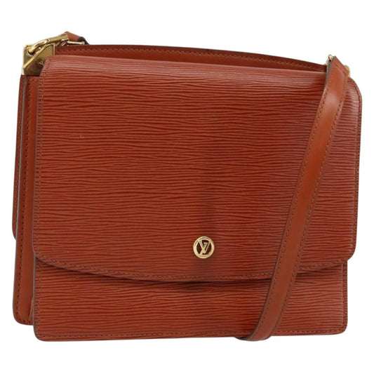 Louis Vuitton Grenelle Shoulder Bag Epi Leather, BROWN, LEATHER, Shoulder bag