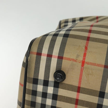 Burberry Nova check boston bag Canvas, BEIGE, CANVAS, Travel bag