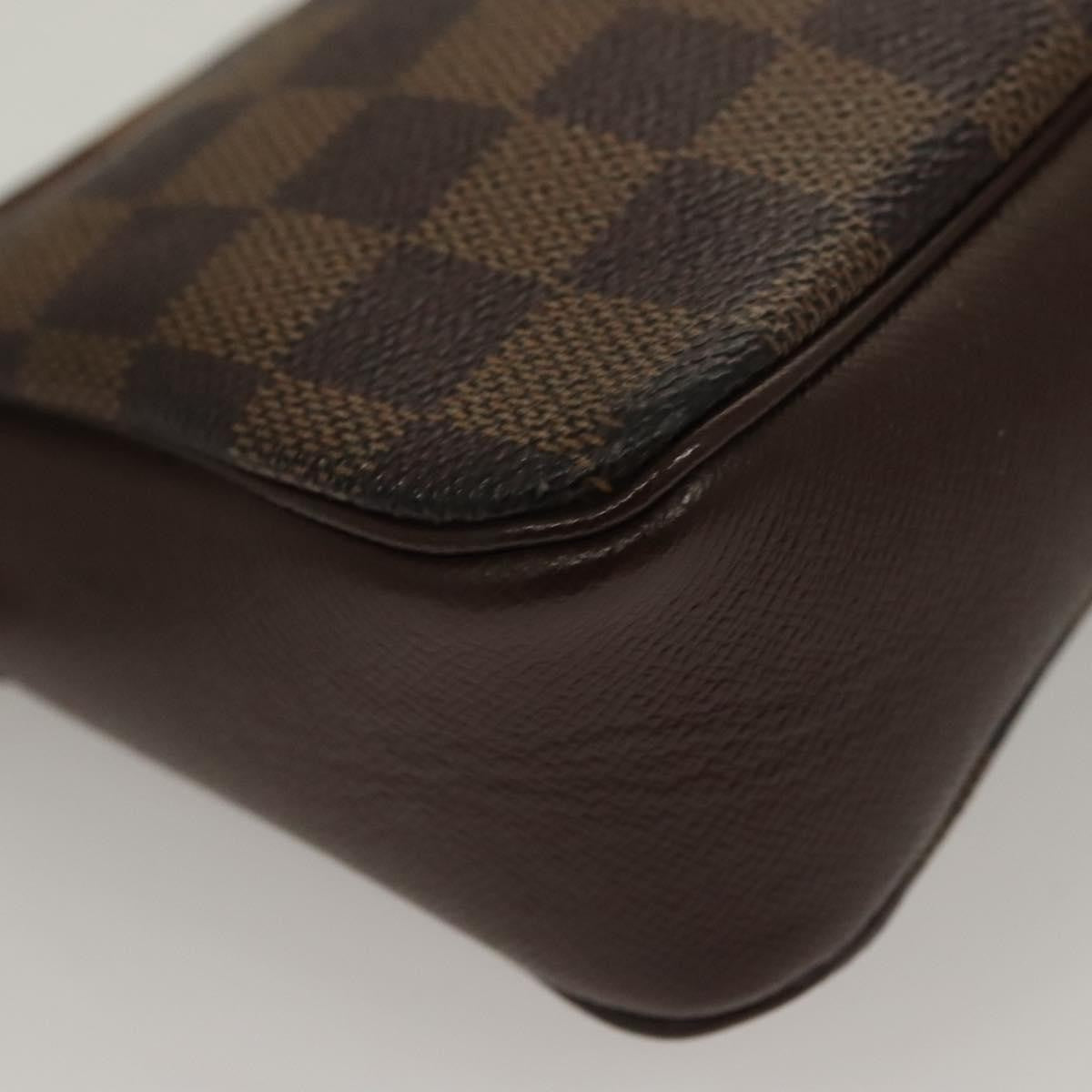 Louis Vuitton Trousse Make Up Bag Damier, BROWN, CANVAS, Clutche & pouche