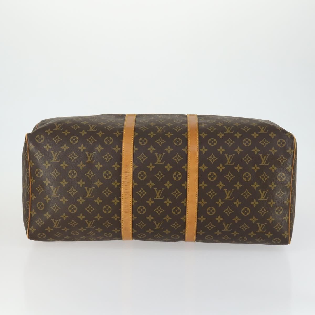Louis Vuitton Keepall Bag Monogram Canvas, BROWN, CANVAS, Travel bag