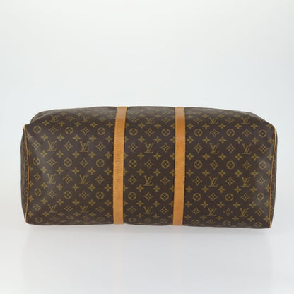 Louis Vuitton Keepall Bag Monogram Canvas, BROWN, CANVAS, Travel bag