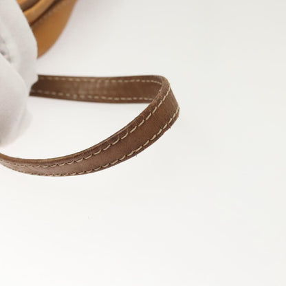 Loewe Anagram Clutch Bag Leather, BROWN, LEATHER, Clutche & pouche