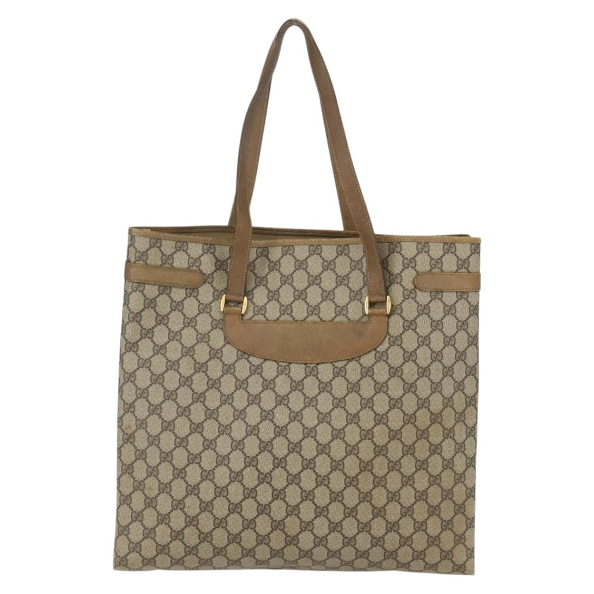 Gucci GG supreme tote bag Canvas, BEIGE, CANVAS, Tote bag