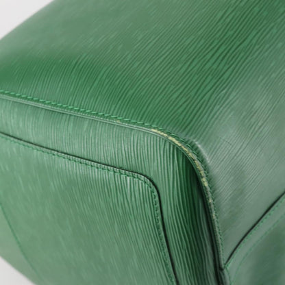 Louis Vuitton Keepall Bag Epi Leather, GREEN, LEATHER, Travel bag