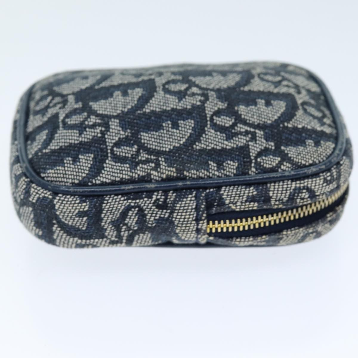 Christian Dior Vintage Trotter Pouch Canvas, NAVY, CANVAS, Clutche & pouche