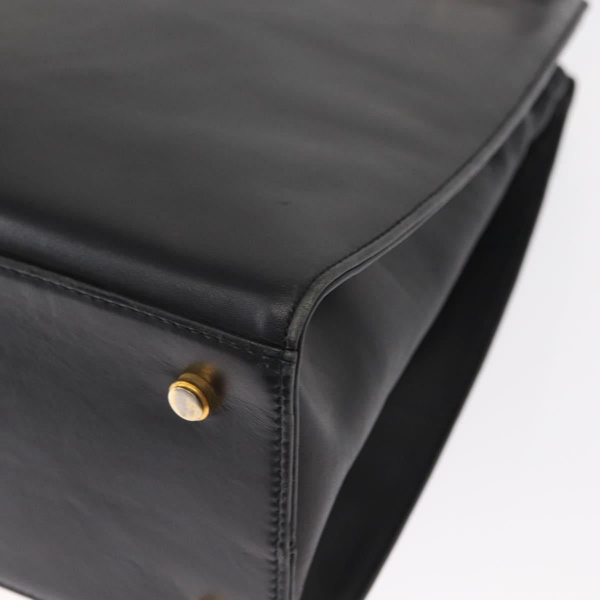 Salvatore Ferragamo Gancini Shoulder Bag Leather, BLACK, LEATHER, Shoulder bag