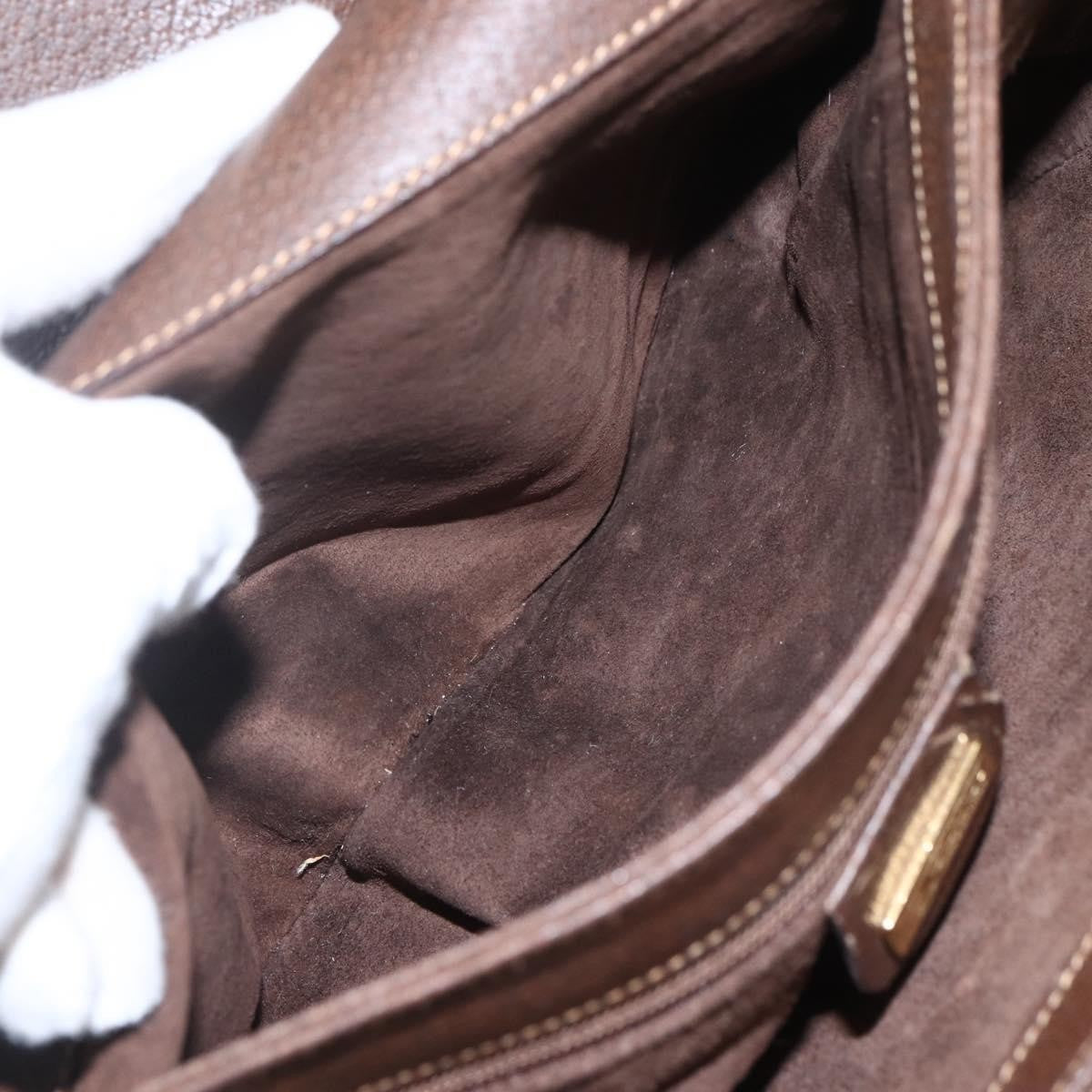 Gucci Vintage Shoulder Bag Leather, BROWN, LEATHER, Shoulder bag