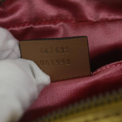 Gucci Pearly GG Marmont Shoulder Bag Embellished Matelasse Leather, GOLD, LEATHER, Shoulder bag