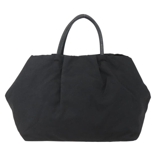 Prada Bow Tote Tessuto with Leather, BLACK, NYLON, Handbag