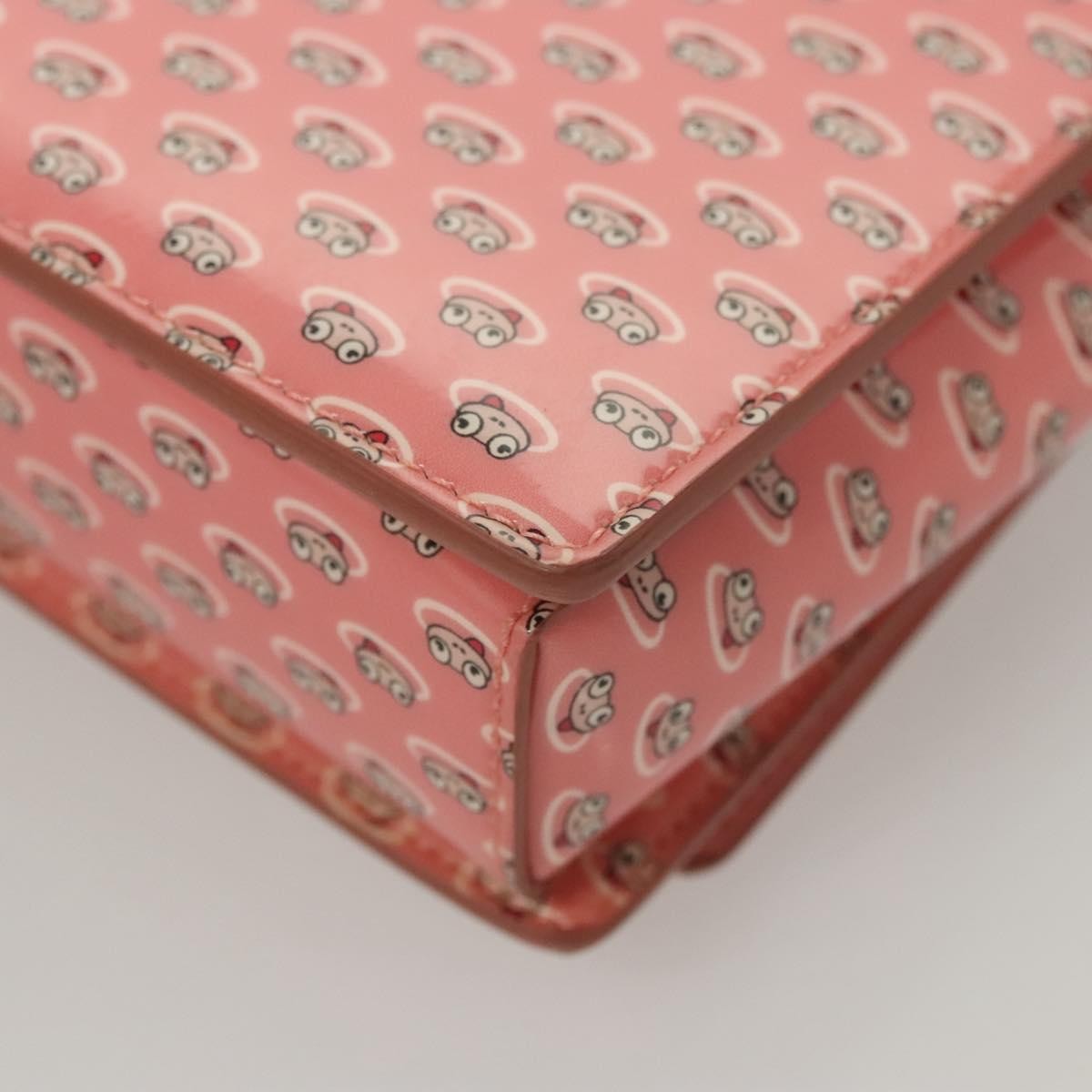 Salvatore Ferragamo Vala Shoulder Bag Patent Leather, PINK, PATENT_LEATHER, Shoulder bag