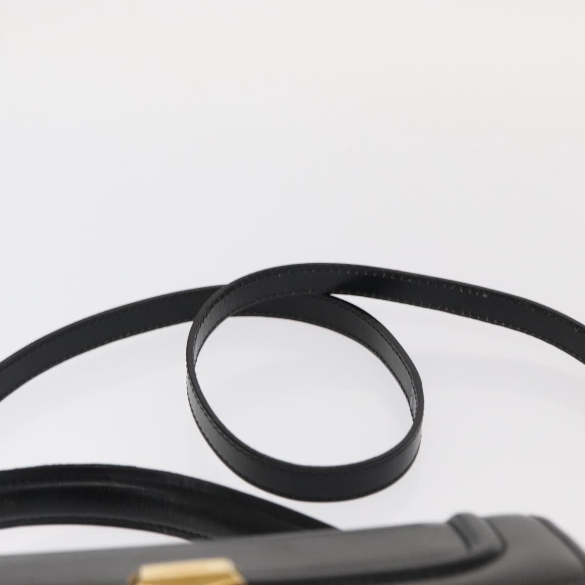 Bally Vintage Handbag Leather, BLACK, LEATHER, Handbag