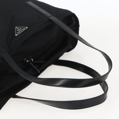 Prada Vintage Zip Tote Tessuto, BLACK, NYLON, Tote bag
