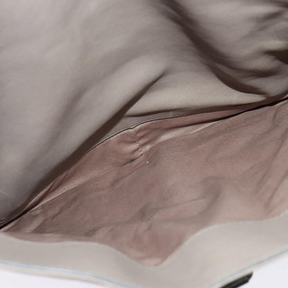 Bottega Veneta Vintage Flap Shoulder Bag Intrecciato leather, GRAY, LEATHER, Shoulder bag