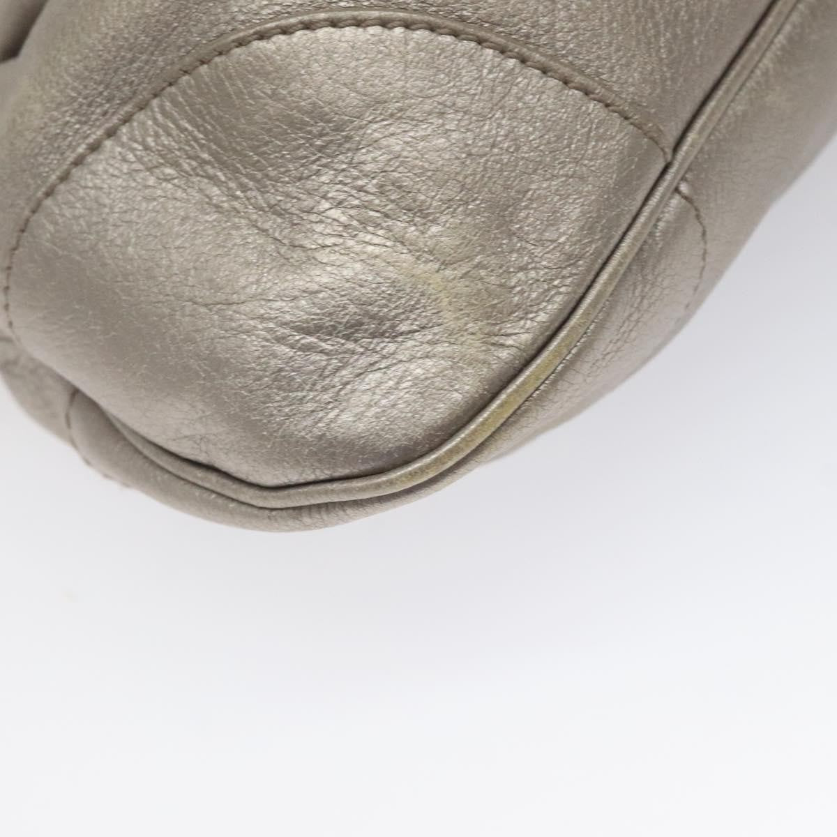 Salvatore Ferragamo Marisa Satchel Leather, SILVER, LEATHER, Shoulder bag