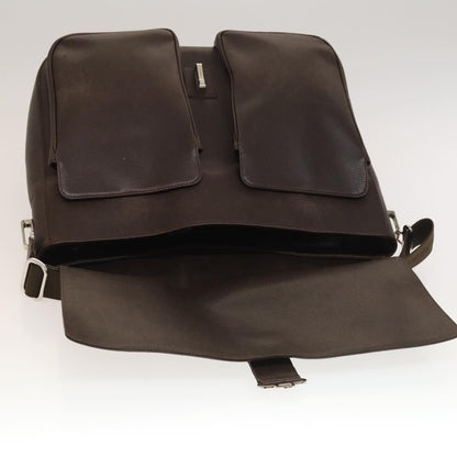 Bvlgari Flap shoulder Bag Leather, Brown, Leather, Shoulder Bag