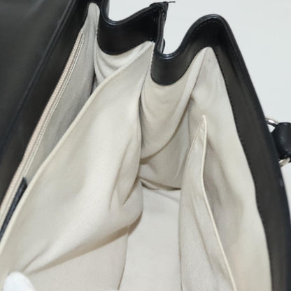 Salvatore Ferragamo Virna Satchel Leather, BLACK, LEATHER, Handbag